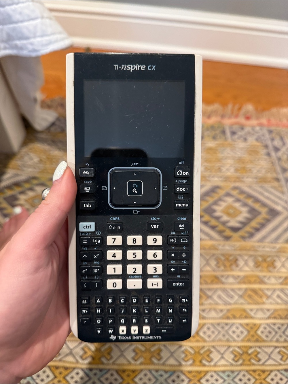 Texas Instruments TI-nspire CX Graphing Calculator in Black and Cream TInspire
